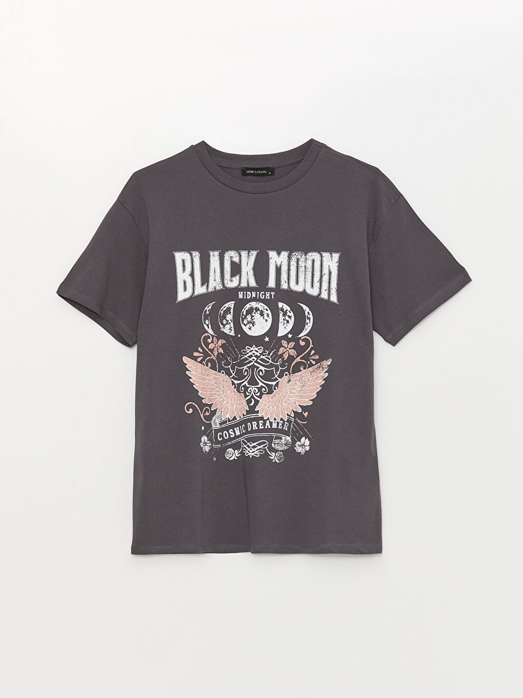 Crew Neck Printed Short Sleeve Women's T-Shirt-5