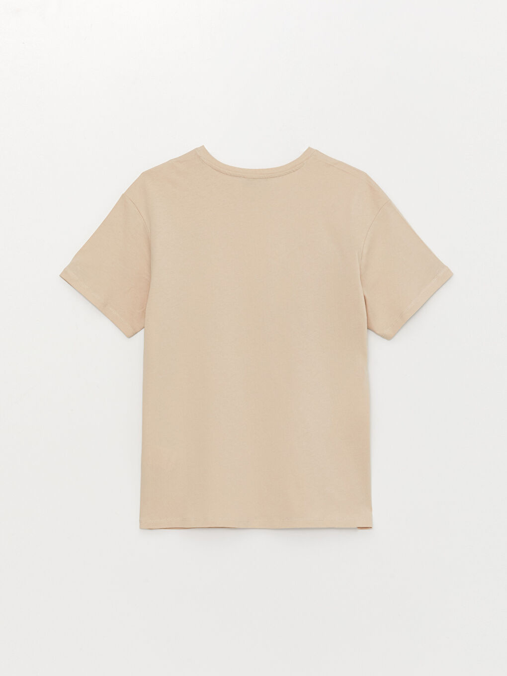 Tricou cu Guler Rotund Imprimat și Mânecă Scurtă pentru Femei-6