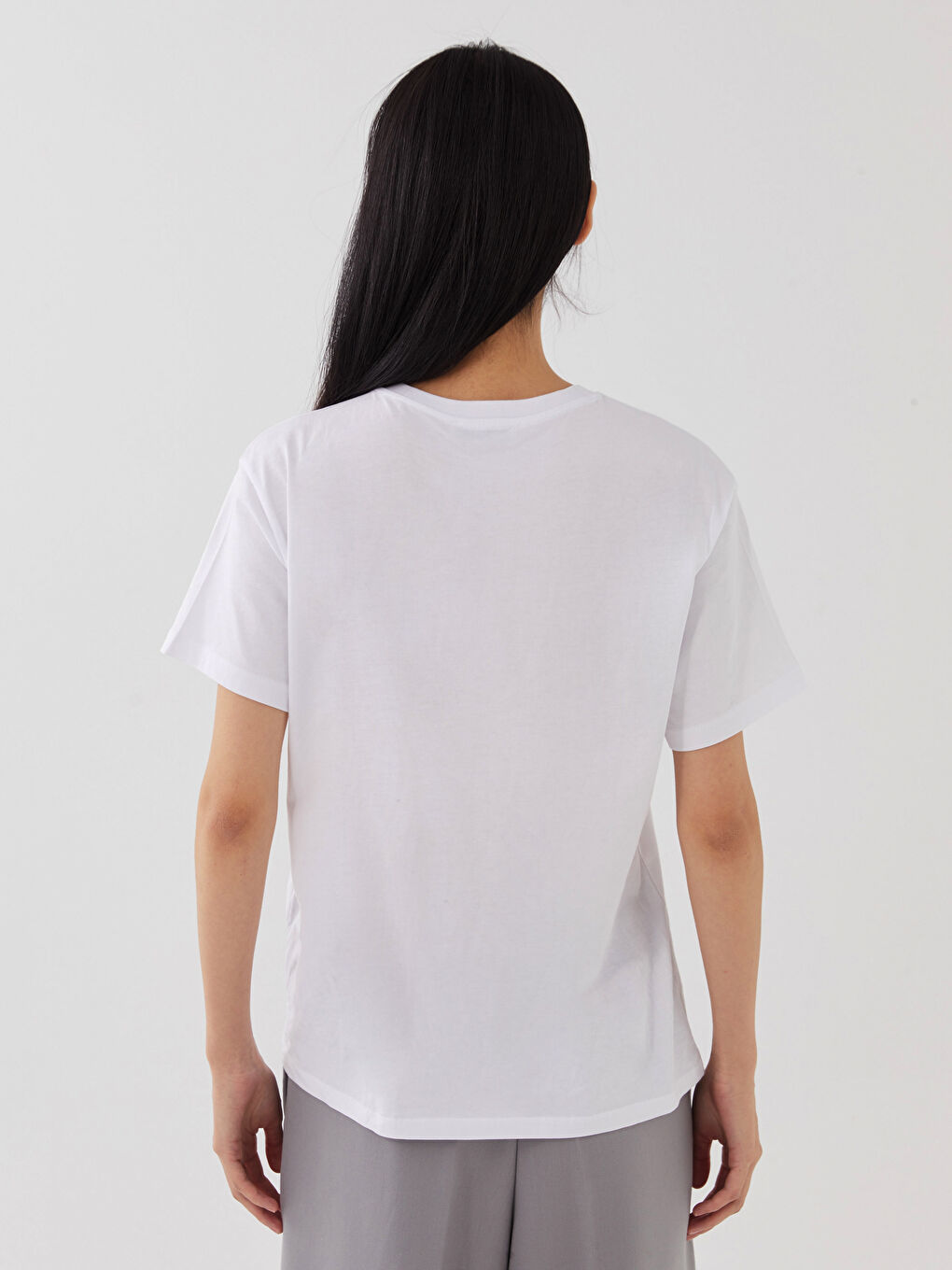 LCW Vision Crew Neck Printed Short Sleeve Women's T-Shirt