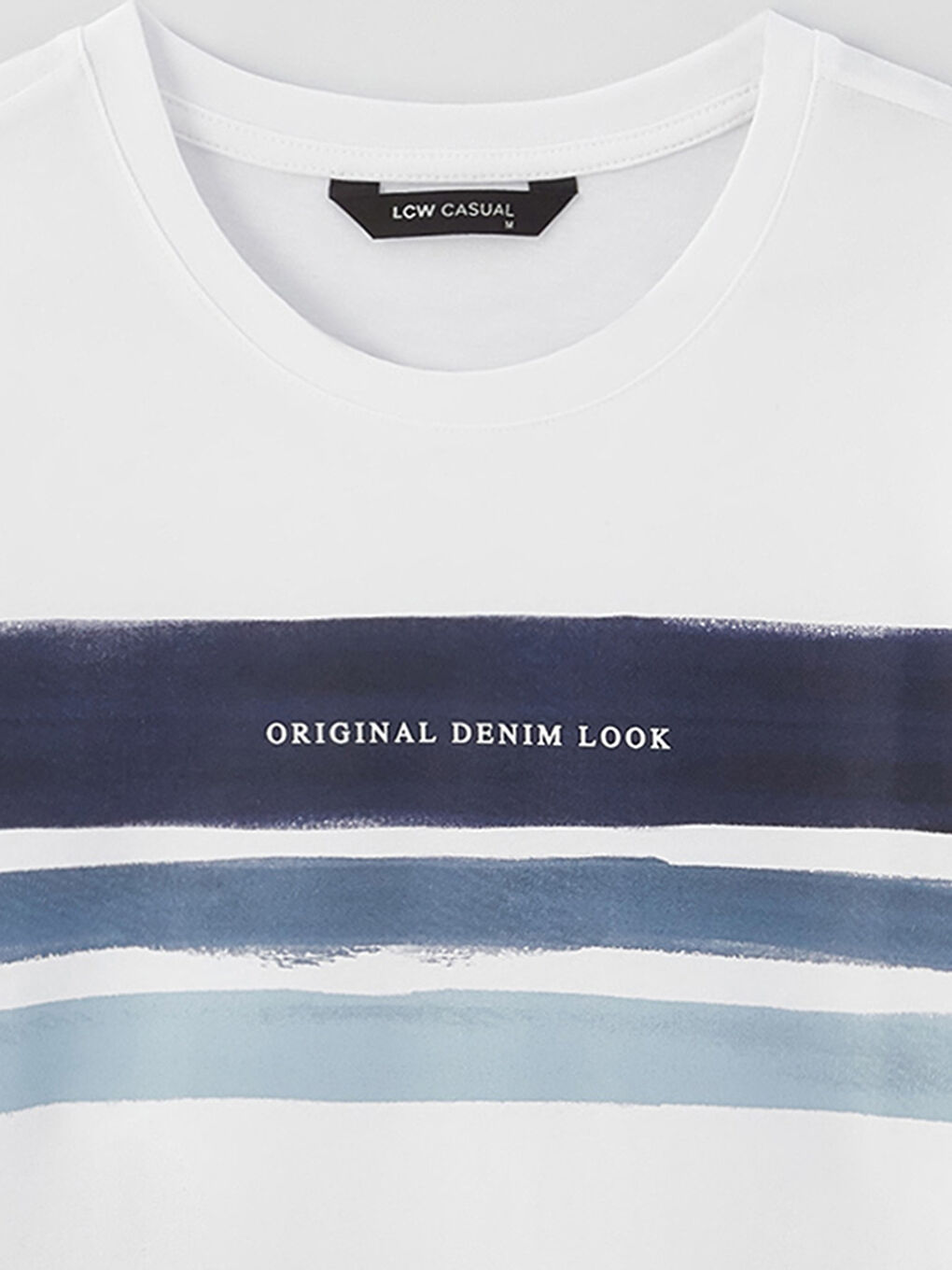 تيشيرت رجالي ياقة دائرية كم قصير مطبوع قطن ممشط-7