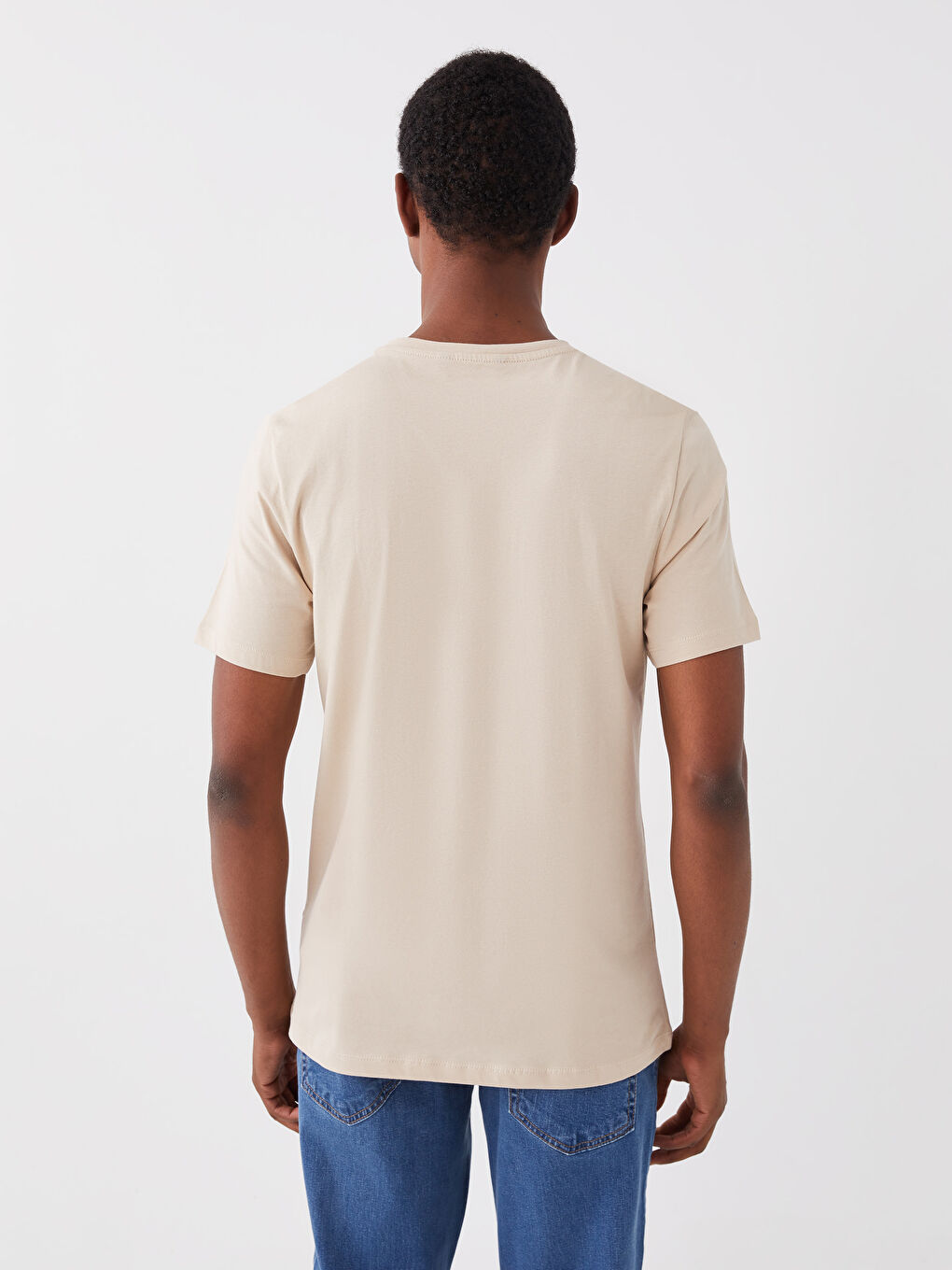 XSIDE T-shirt à manches courtes imprimé à col rond pour hommes -S39524Z8-MB0