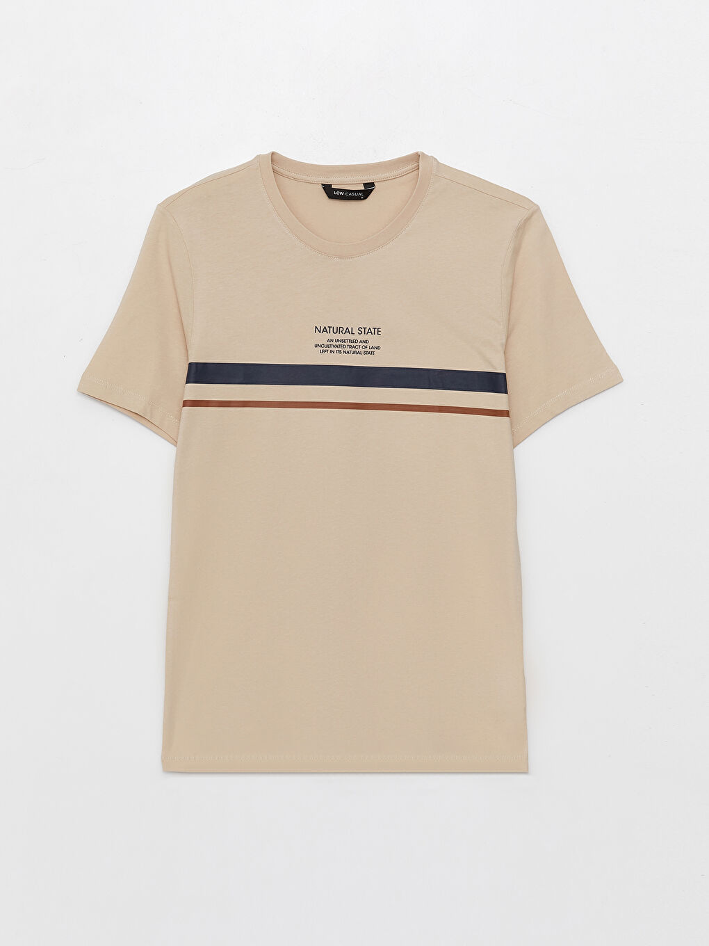 XSIDE T-shirt à manches courtes imprimé à col rond pour hommes -S39524Z8-MB0