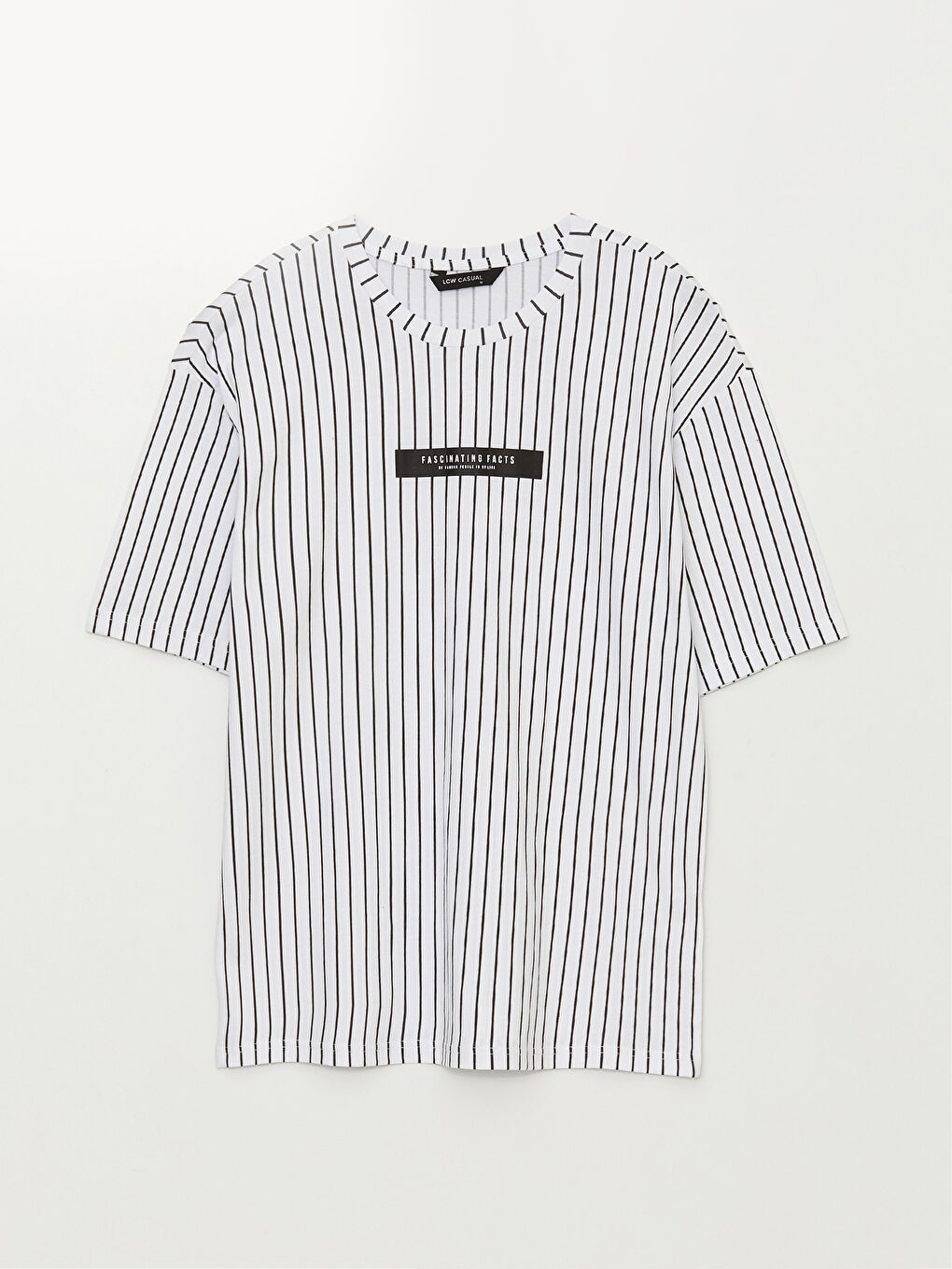 XSIDE Rundhalsausschnitt Kurzarm Gestreift Jersey Herren T-Shirt -S39525Z8-Q6K