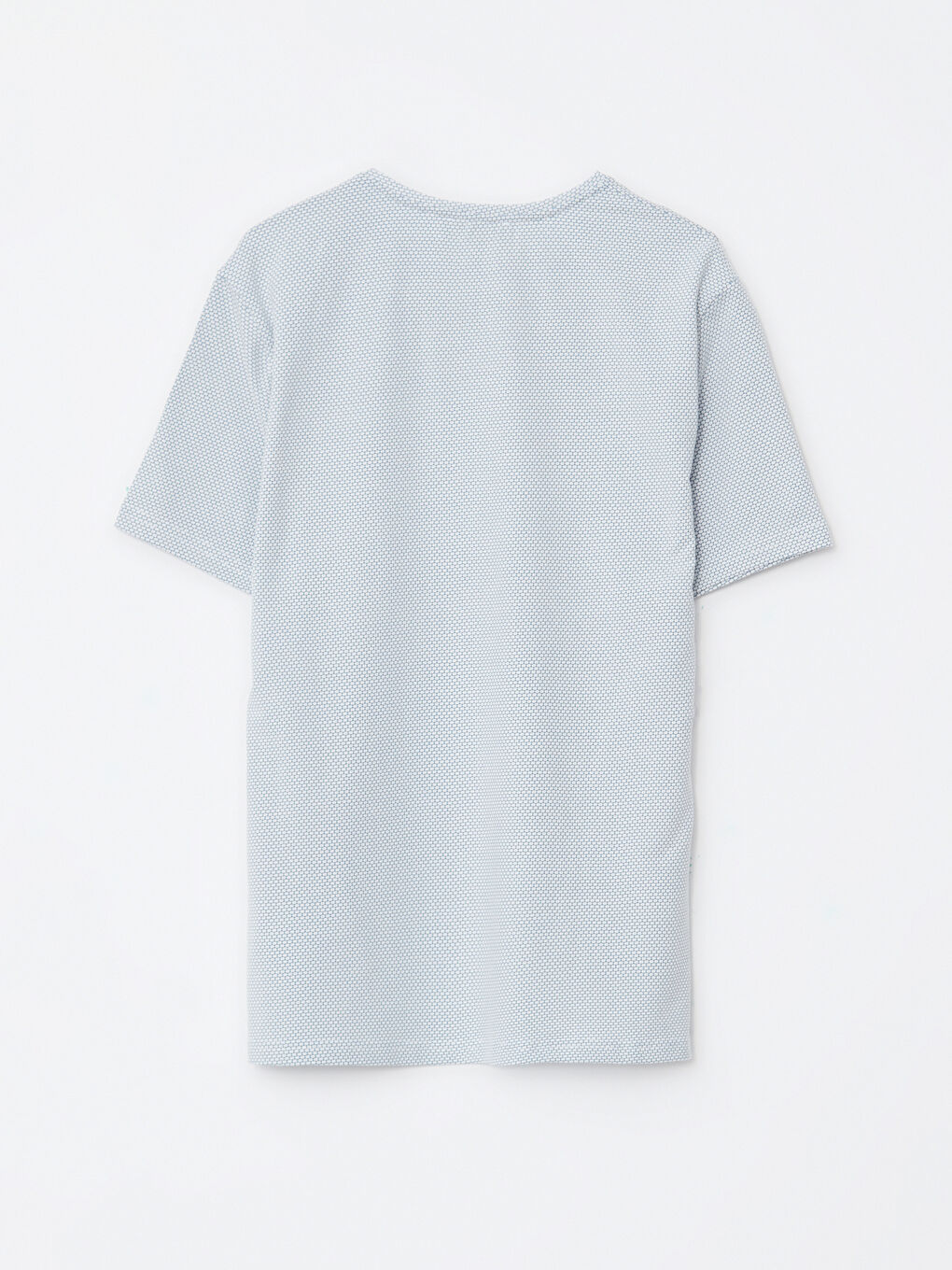 Rundhalsausschnitt Kurzarm Gemustertes Herren-T-Shirt-6