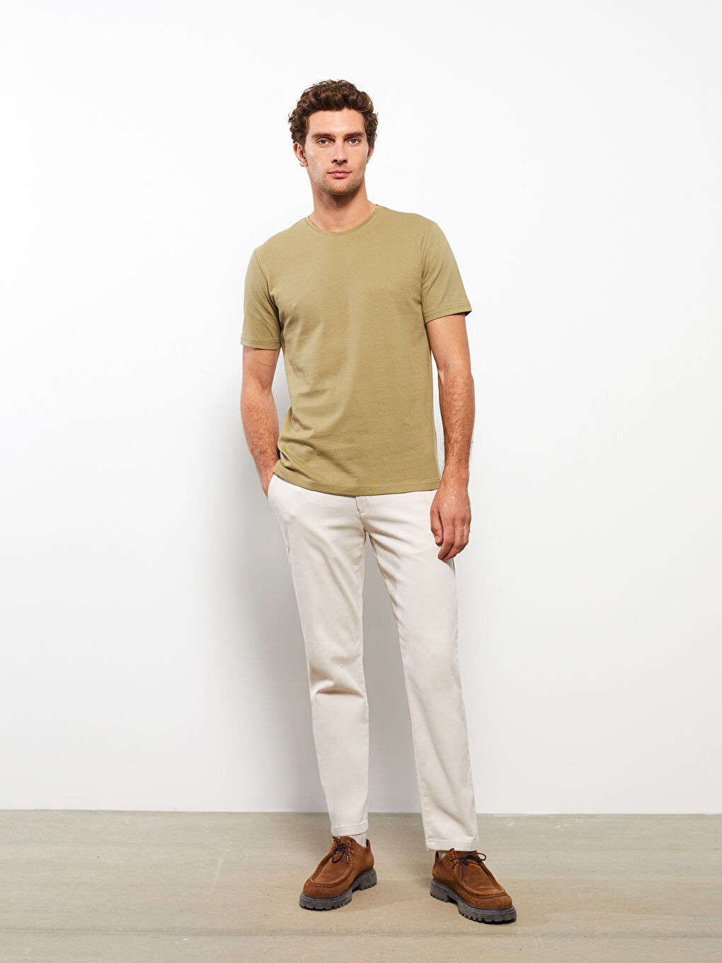 Crew Neck Short Sleeve Patterned Men's T-Shirt-2