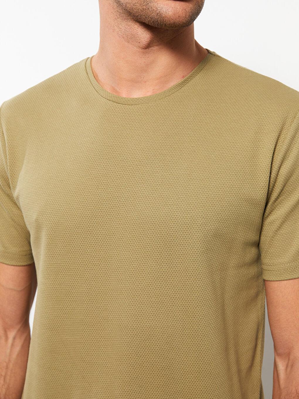 Crew Neck Short Sleeve Patterned Men's T-Shirt-3