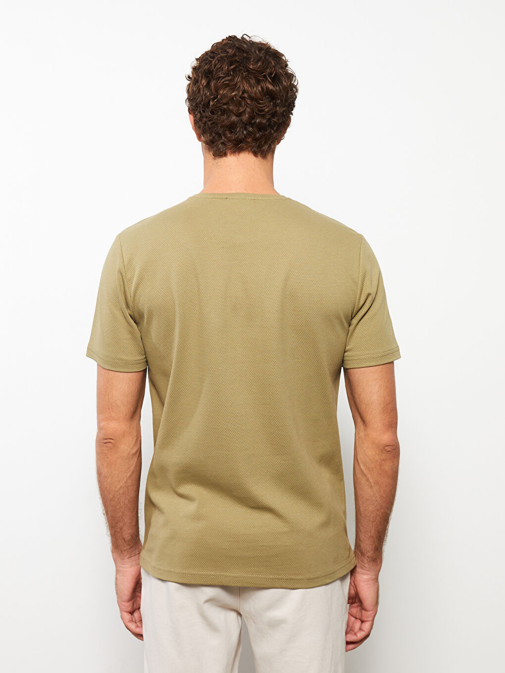 Crew Neck Short Sleeve Patterned Men's T-Shirt-4