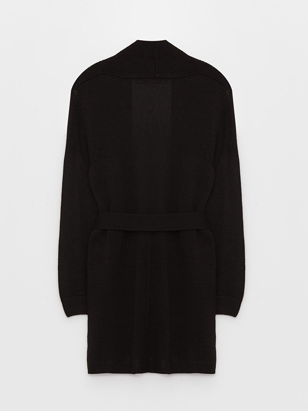 Cardigan en Tricot à Col Châle Uni à Manches Longues pour Femmes-7