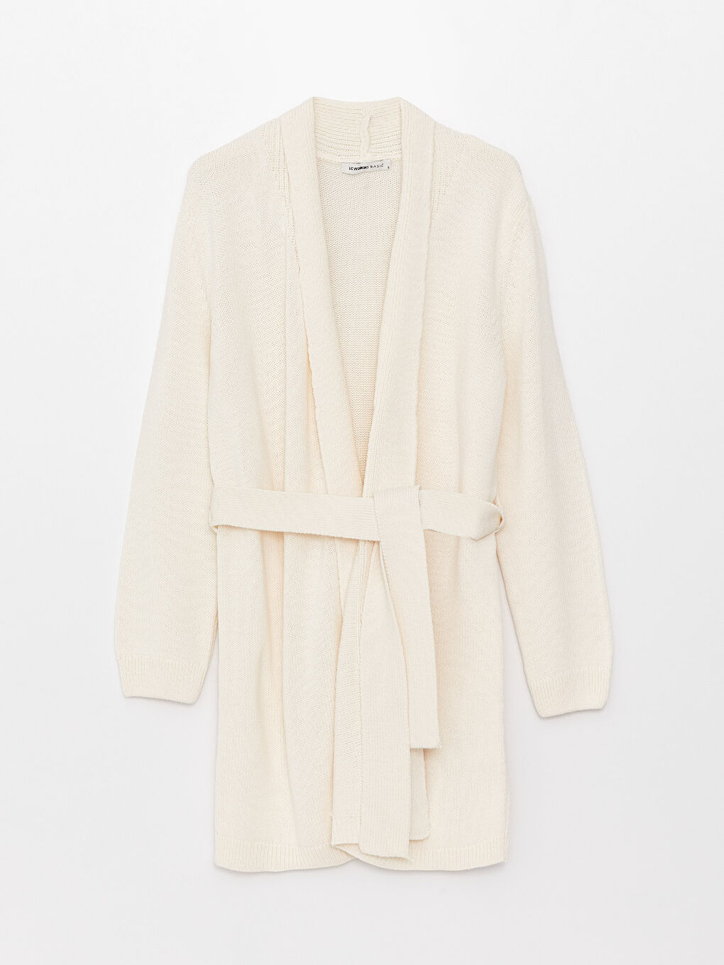 Shawl Collar Plain Long Sleeve Women's Knitwear Cardigan-5