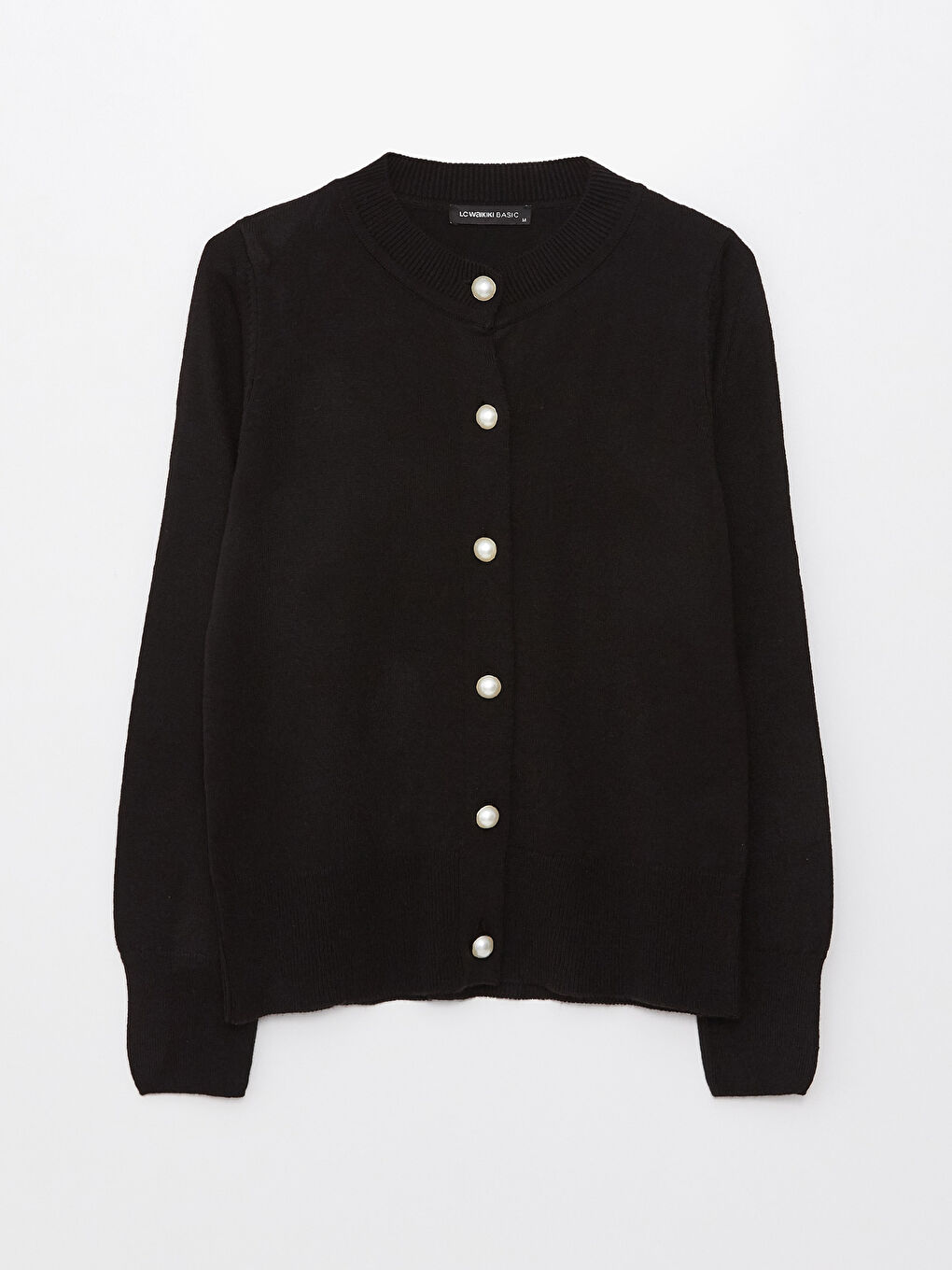 Crew Neck Regular Long Sleeve Women's Tricot Cardigan -S39560Z8-CVL