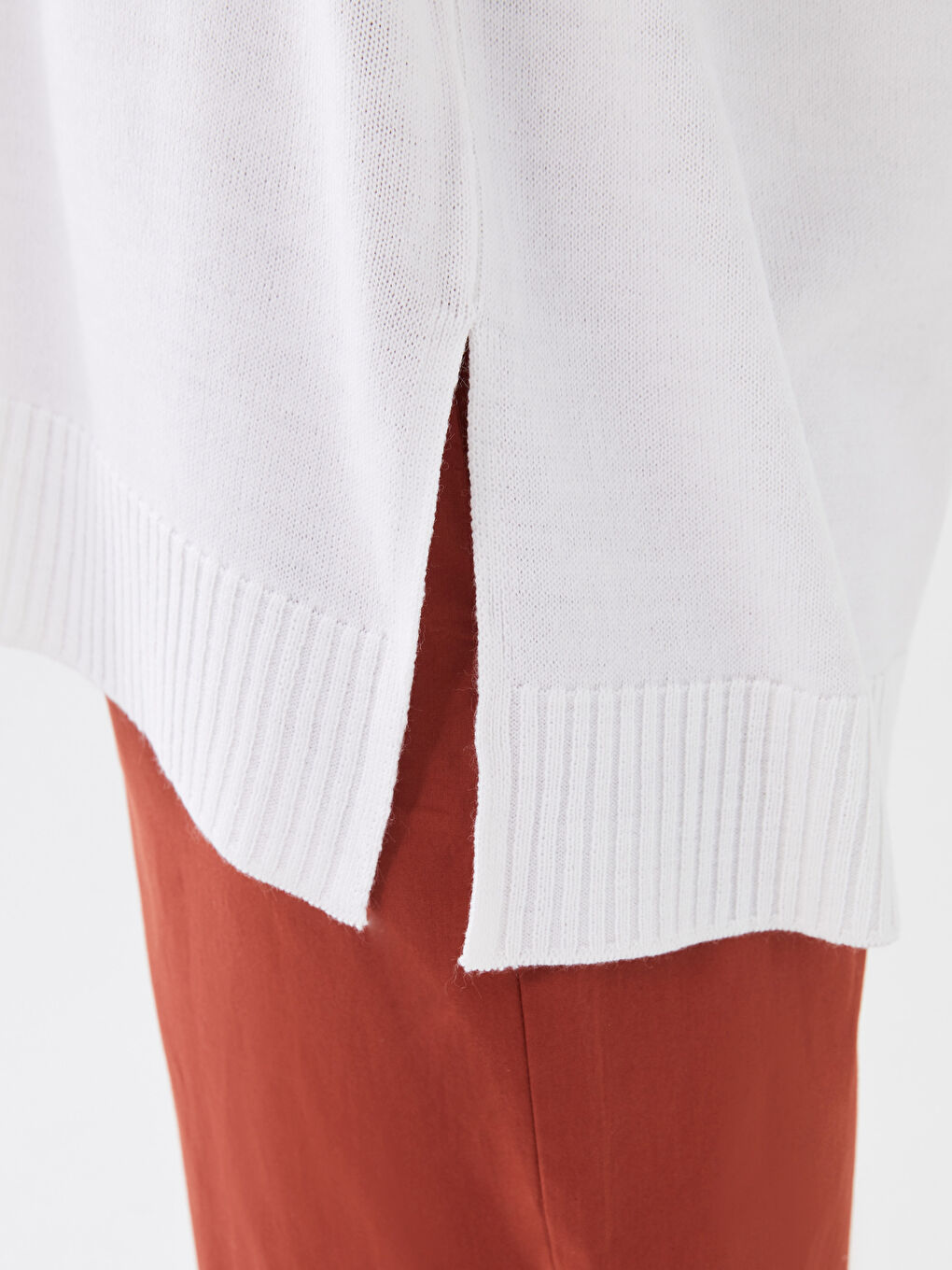 سترة تريكو واسعة بياقة دائرية للسيدات-3