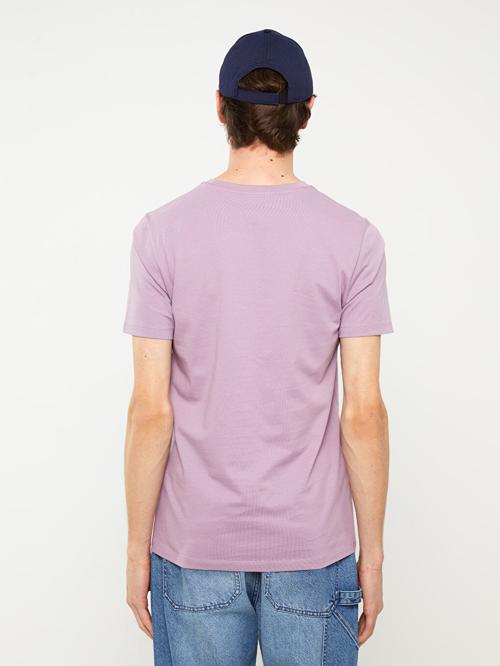 SOUTHBLUE Crew Neck Short Sleeve Printed Combed Cotton Men's T-shirt -S39568Z8-RPK