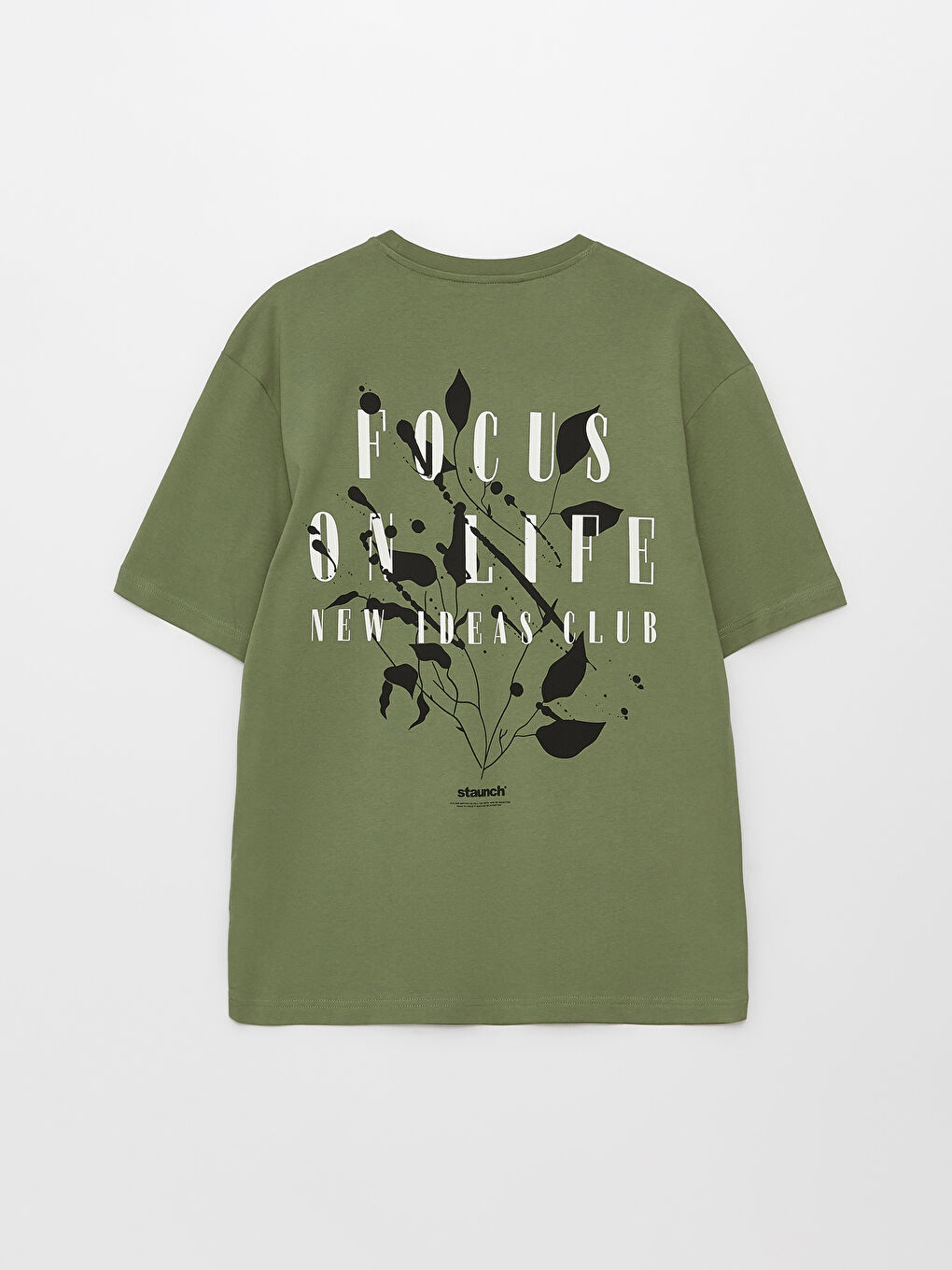 Crew Neck Short Sleeve Printed Combed Cotton Men's T-shirt-6