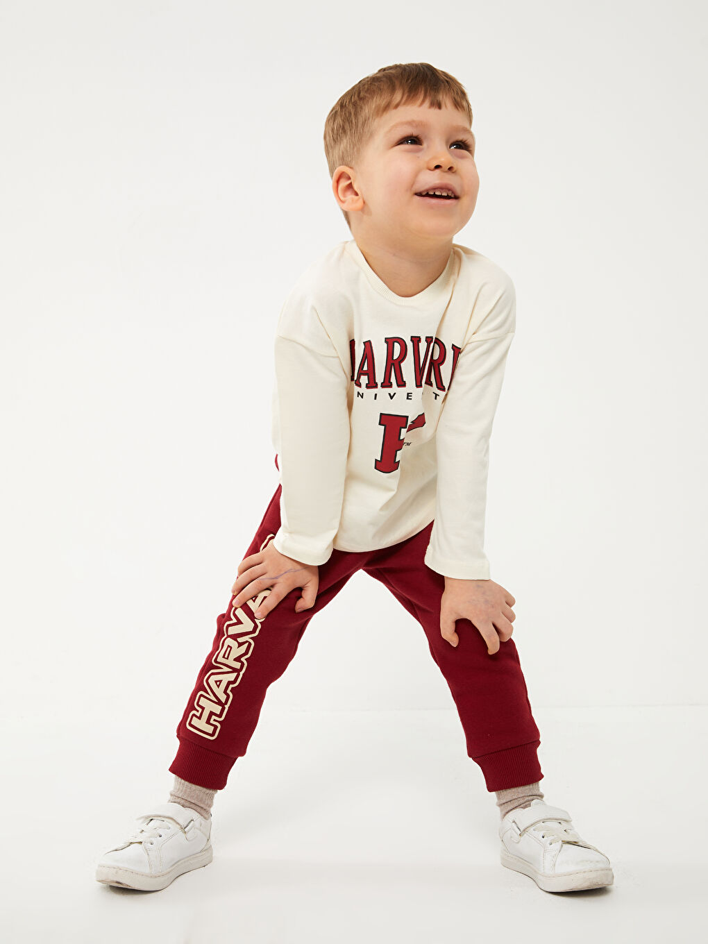 LCW baby Harvard University Printed Baby Boy Tracksuit Bottoms -S39583Z1-HQG
