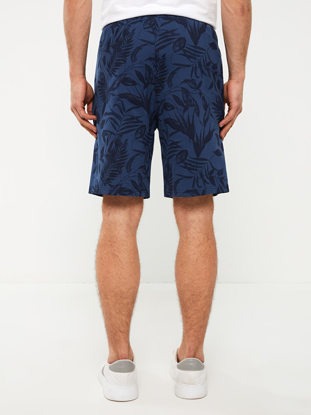 XSIDE Indigo Slim Fit Desenli Erkek Şort - 4