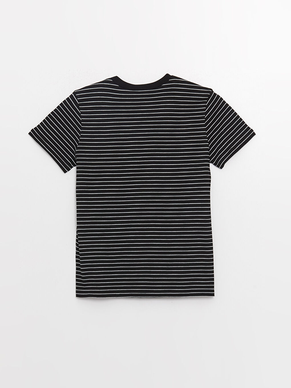 Crew Neck Striped Short Sleeve Women's T-Shirt-6