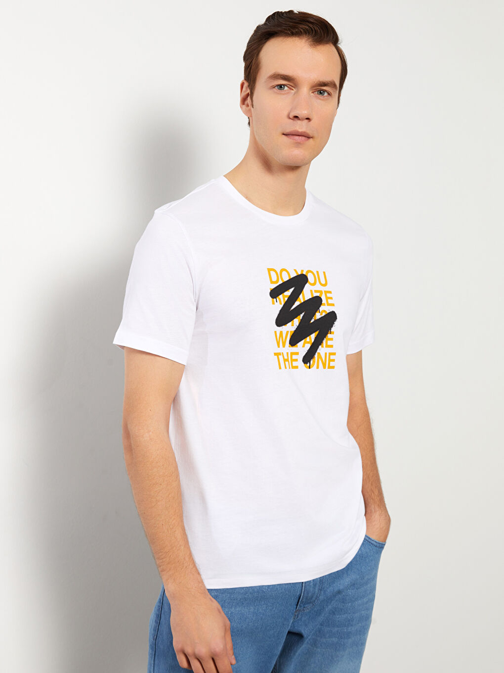 تیشێرت سپی پیاو -S39647Z8-JYX