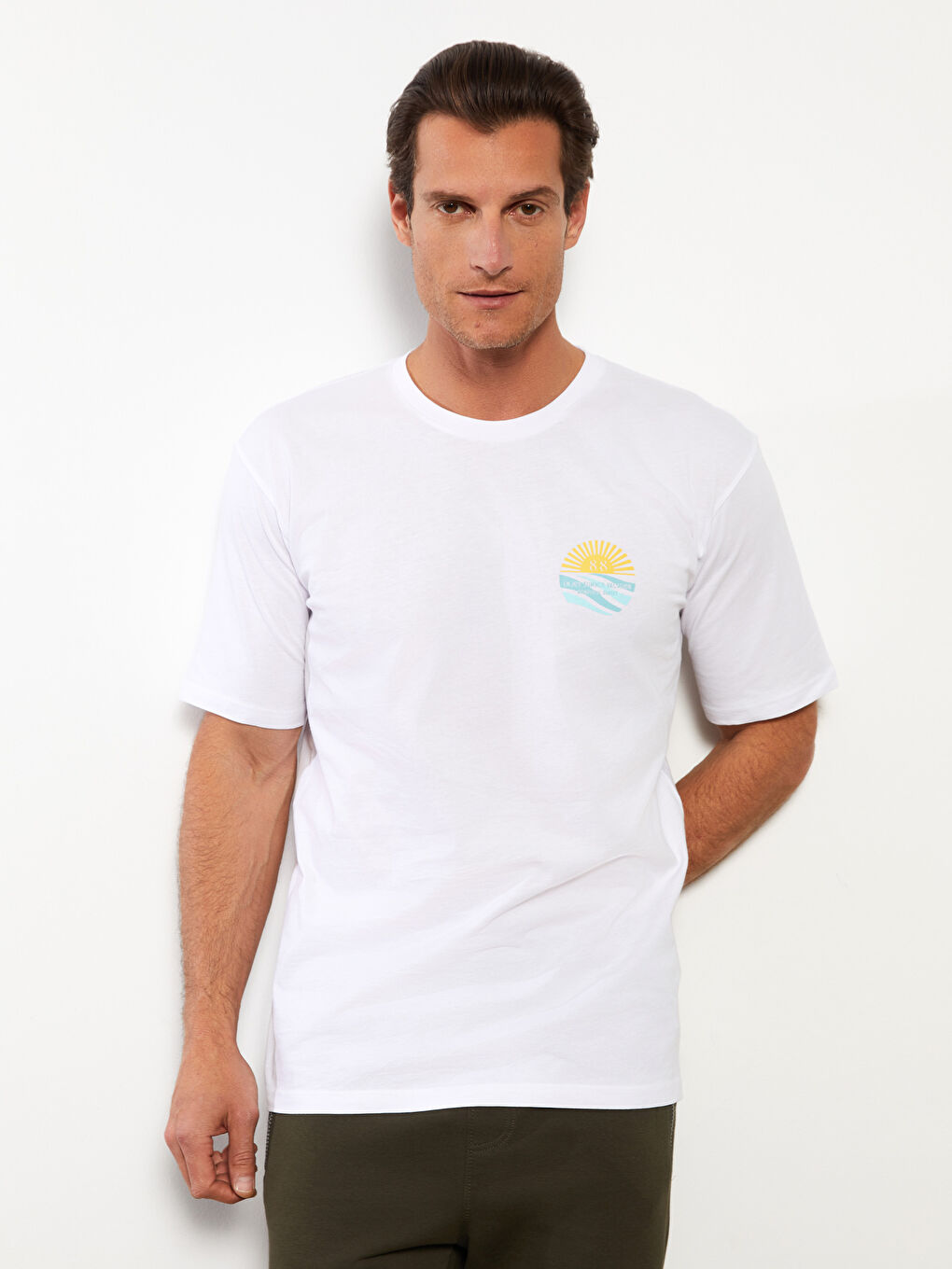 تیشێرت سپی پیاو -S39655Z8-JYX