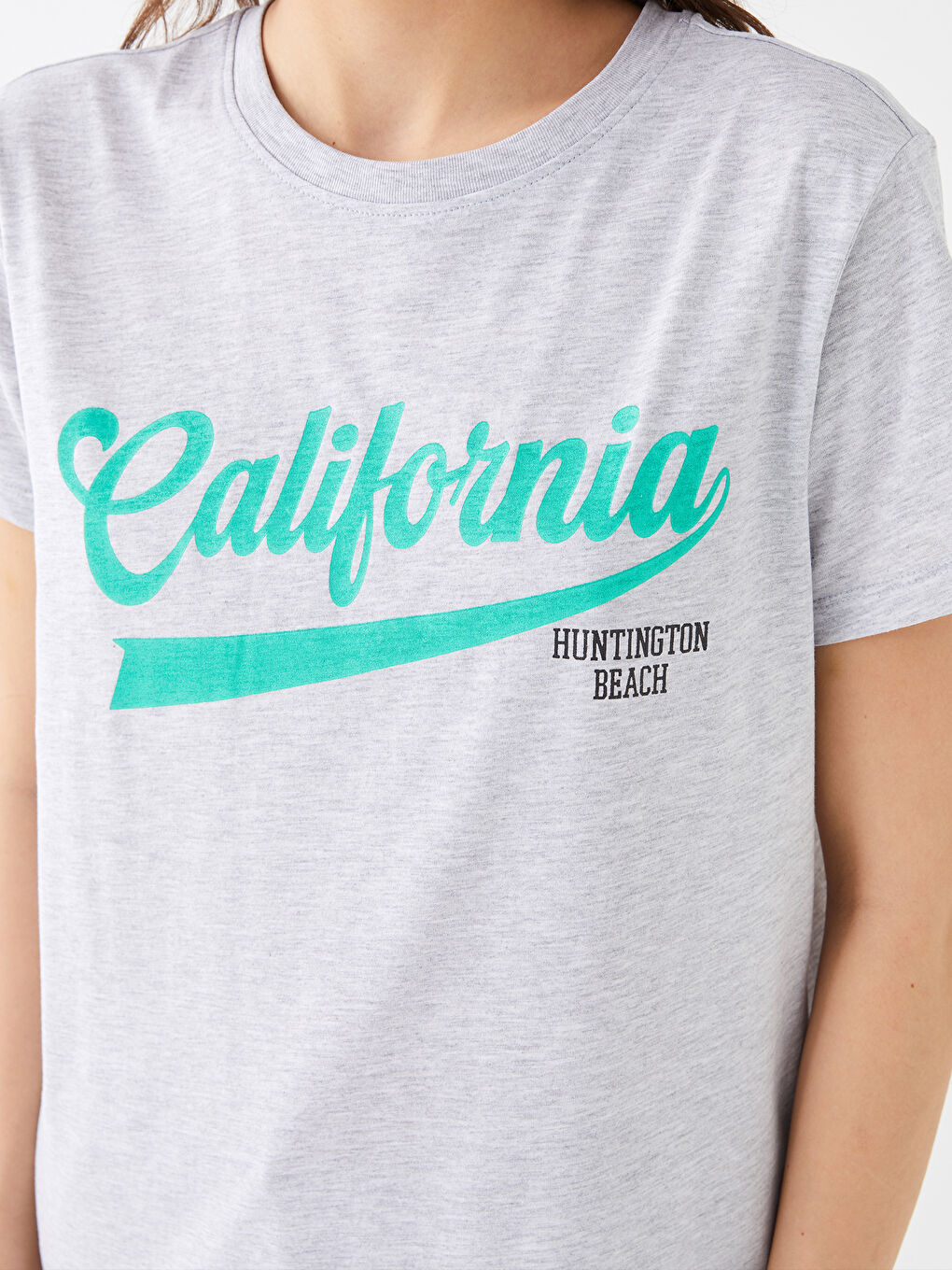 Женская футболка с круглым вырезом и короткими рукавами с принтом-3