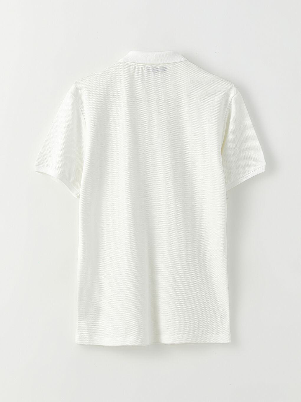 Ekru Polo Yaka Kısa Kollu Pike Erkek Tişört-6