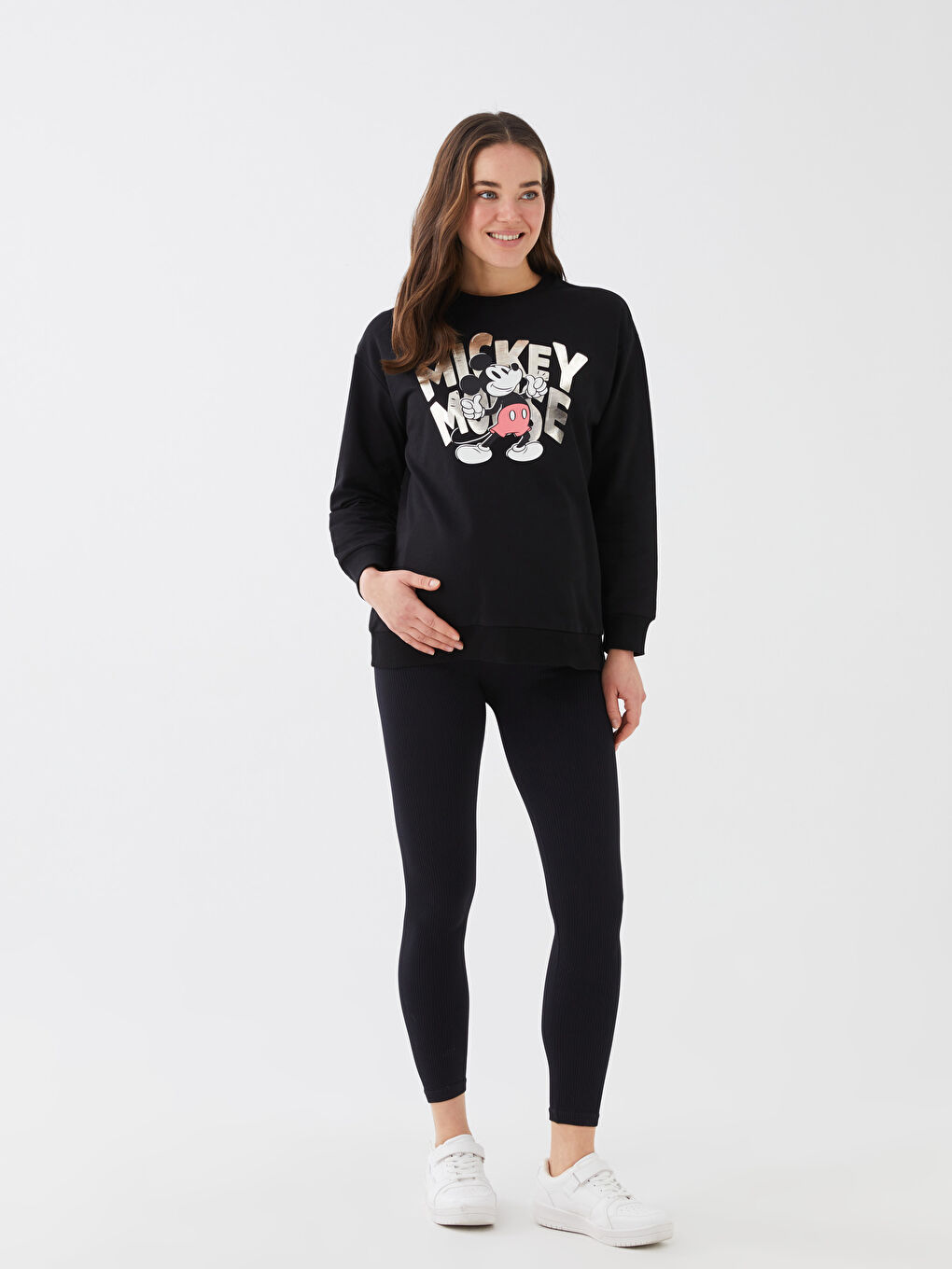 Elastic Waist Regular Maternity Tights -S39687Z8-CVL