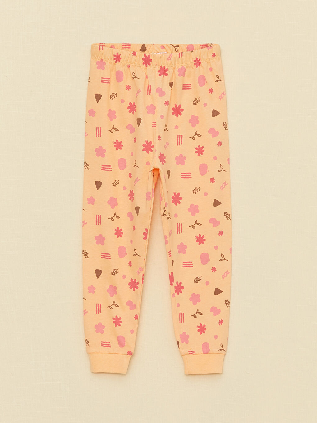 Crew Neck Long Sleeve Printed Baby Girls' Pyjama Set-2