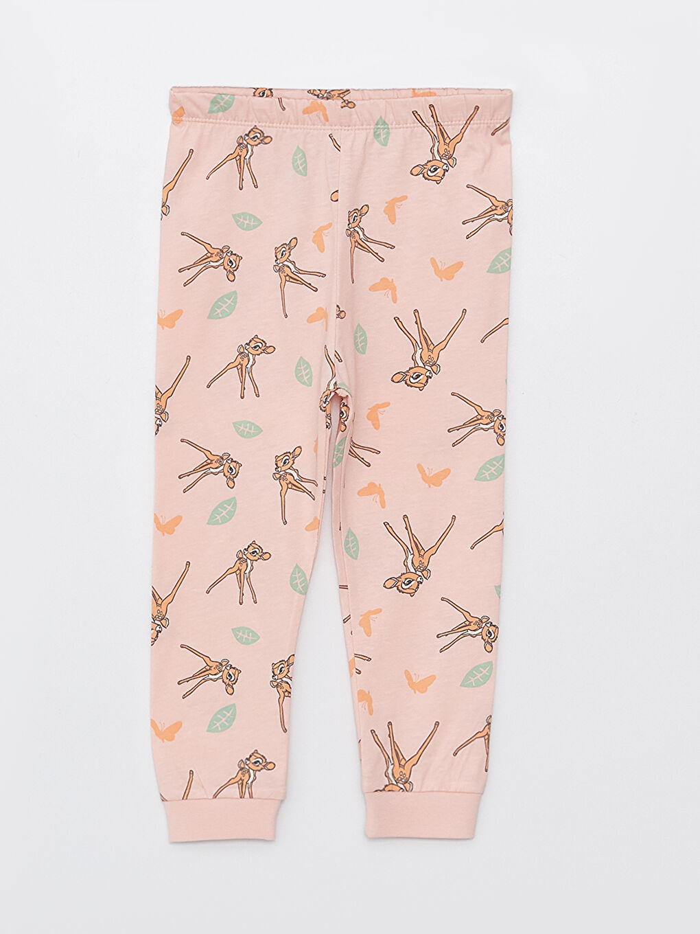 Ensemble de pyjama pour bébé filles imprimé Bambi à manches longues col rond-2