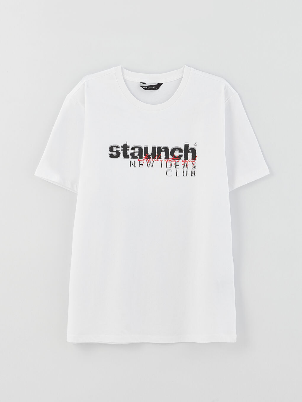 Crew Neck Short Sleeve Printed Combed Cotton Men's T-shirt -S39701Z8-Q6K