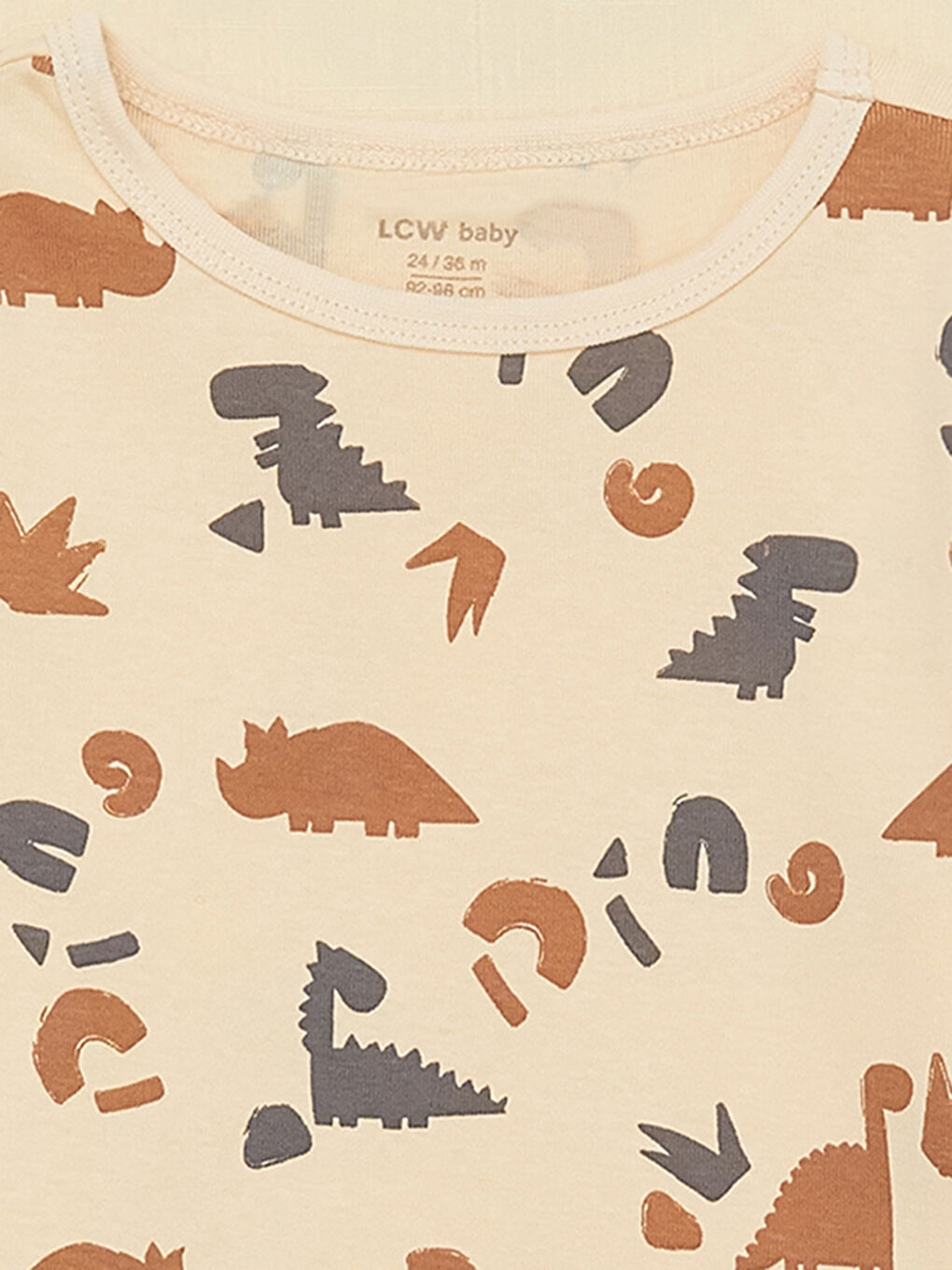 Pembe Bisiklet Yaka Uzun Kollu Baskılı Erkek Bebek Pijama Takım-3