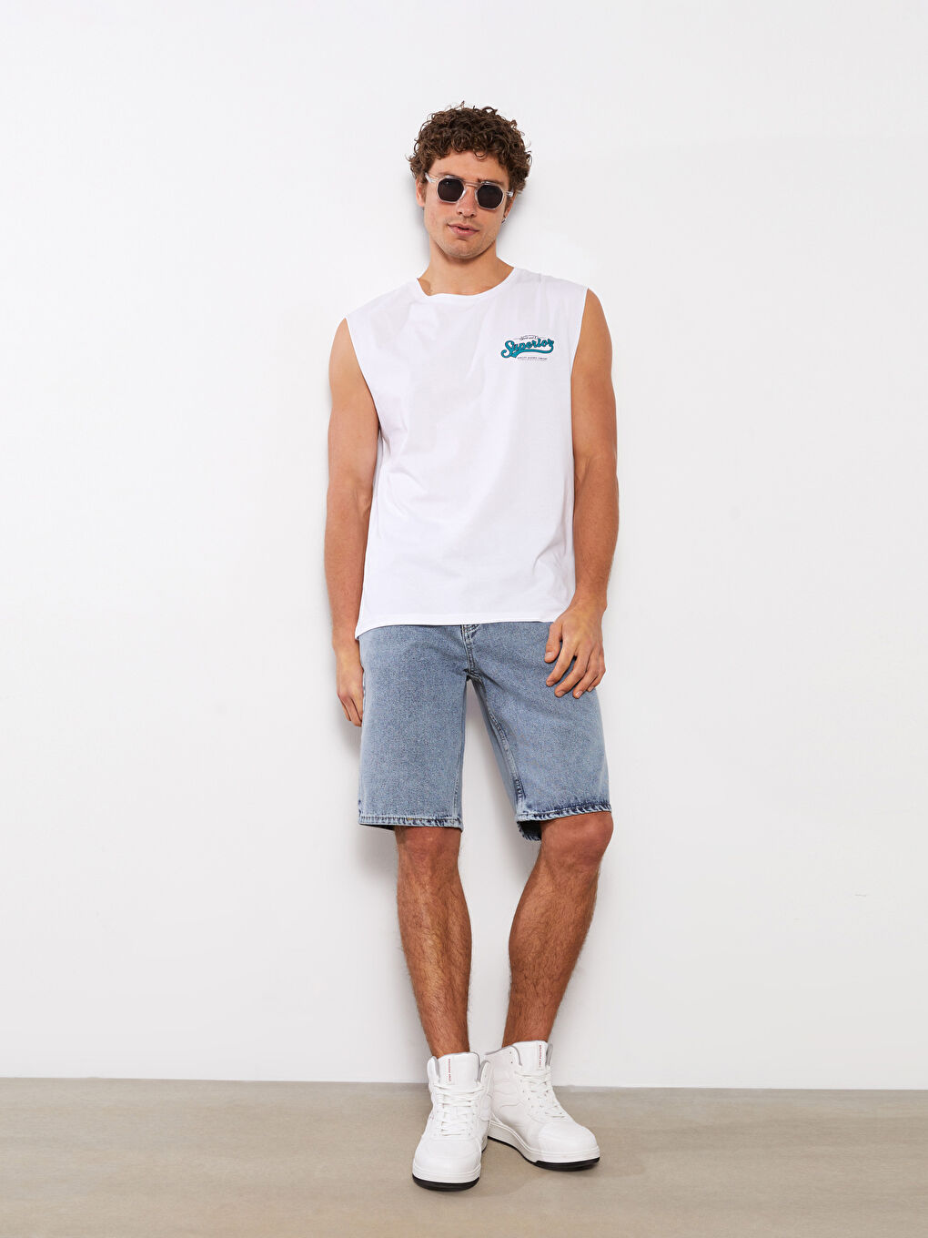 XSIDE T-shirt sans manches imprimé à col rond pour Hommes -S39720Z8-Q6K