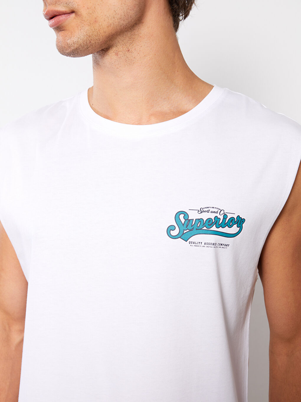 XSIDE T-shirt sans manches imprimé à col rond pour Hommes -S39720Z8-Q6K