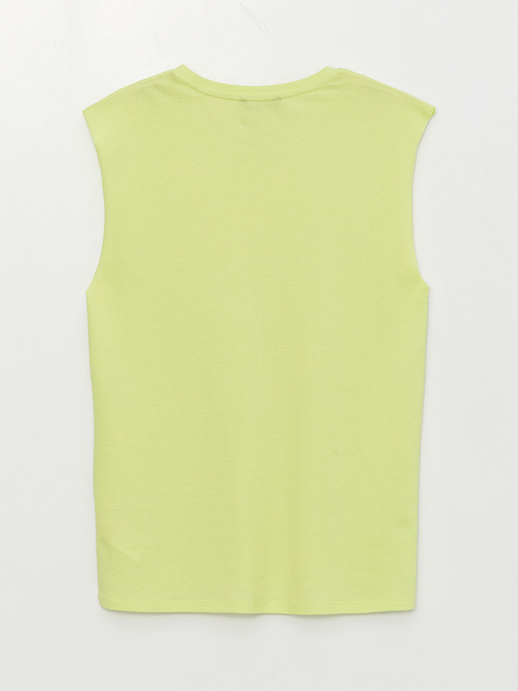 Yeşil Bisiklet Yaka Baskılı Erkek Kolsuz Tişört-6