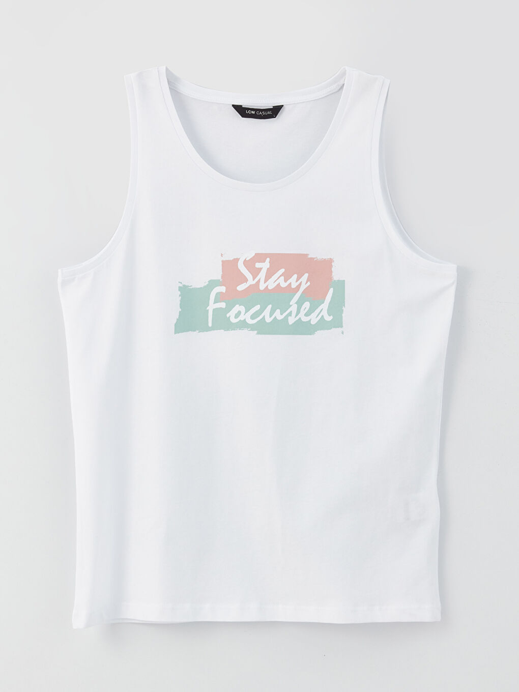 Crew Neck Printed Men's Sleeveless T-Shirt-5