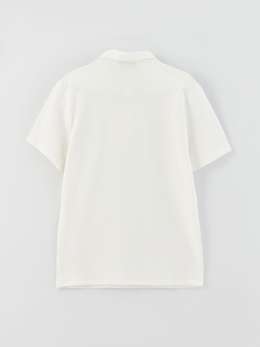 Polo Neck Short Sleeve Striped Men's T-Shirt-5