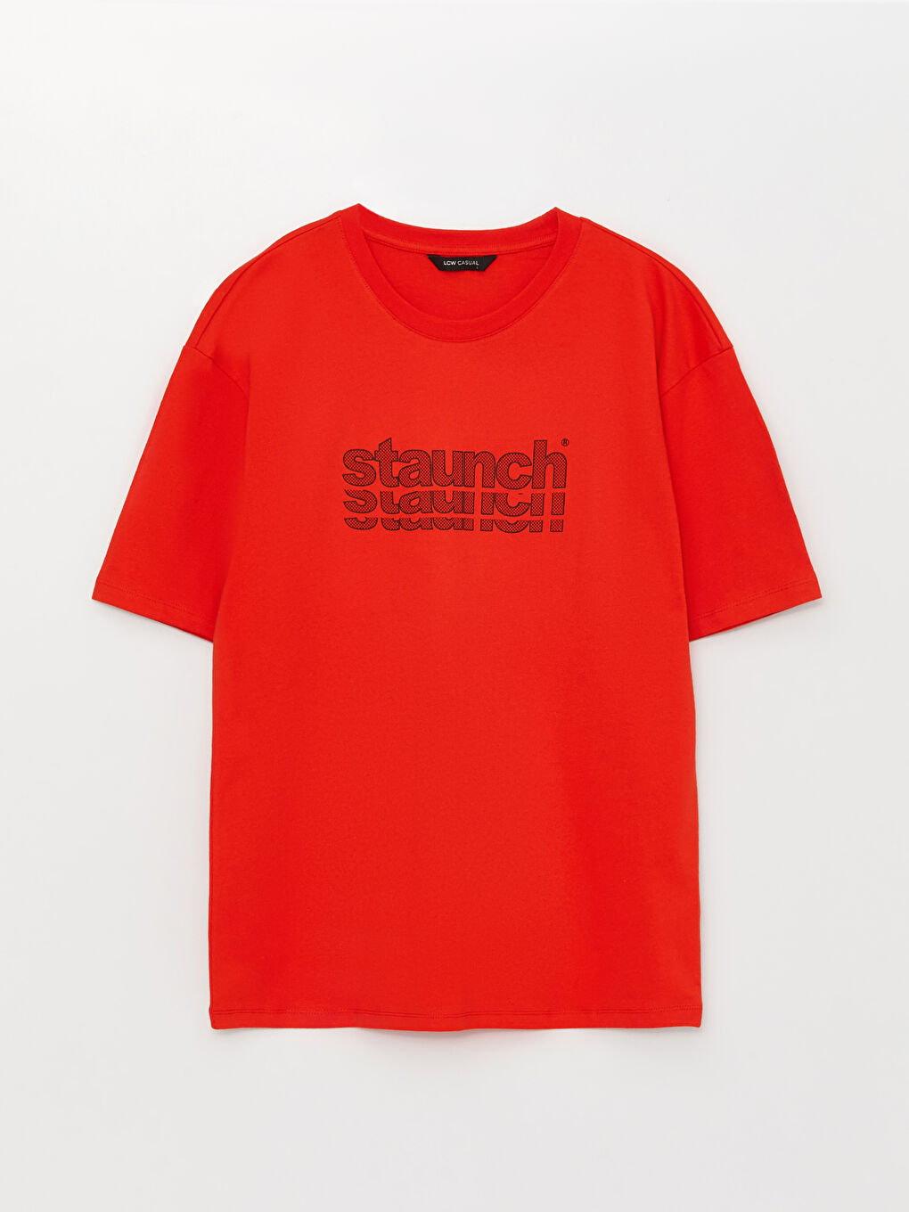 تيشيرت رجالي ياقة دائرية كم قصير مطبوع قطن ممشط-5