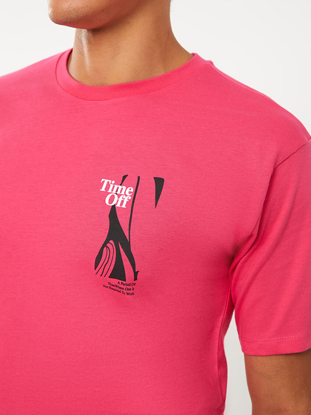 Crew Neck Short Sleeve Printed Combed Cotton Men's T-shirt-2