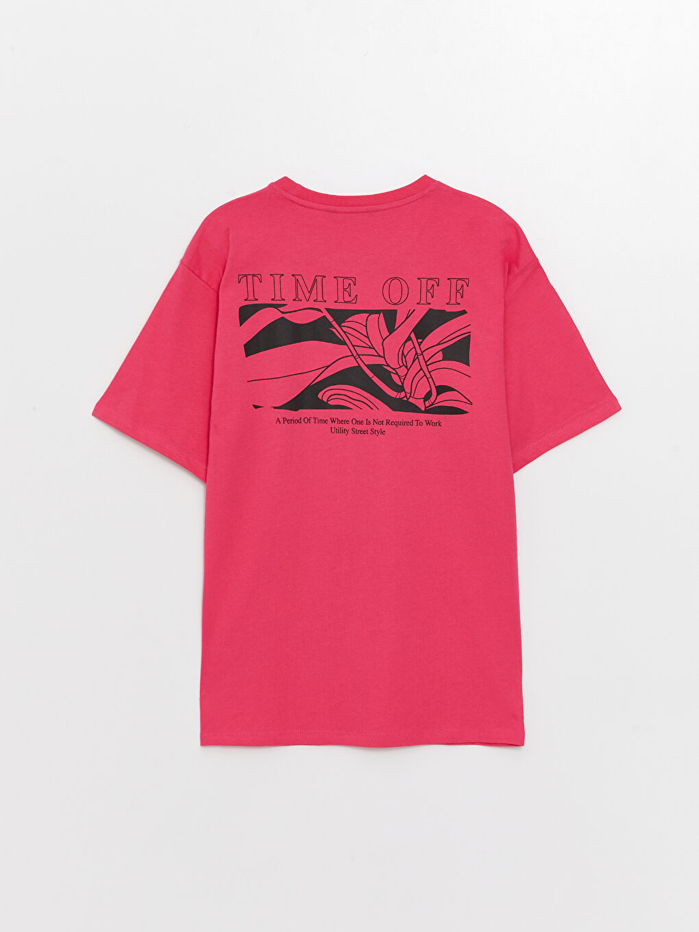 Crew Neck Short Sleeve Printed Combed Cotton Men's T-shirt-5