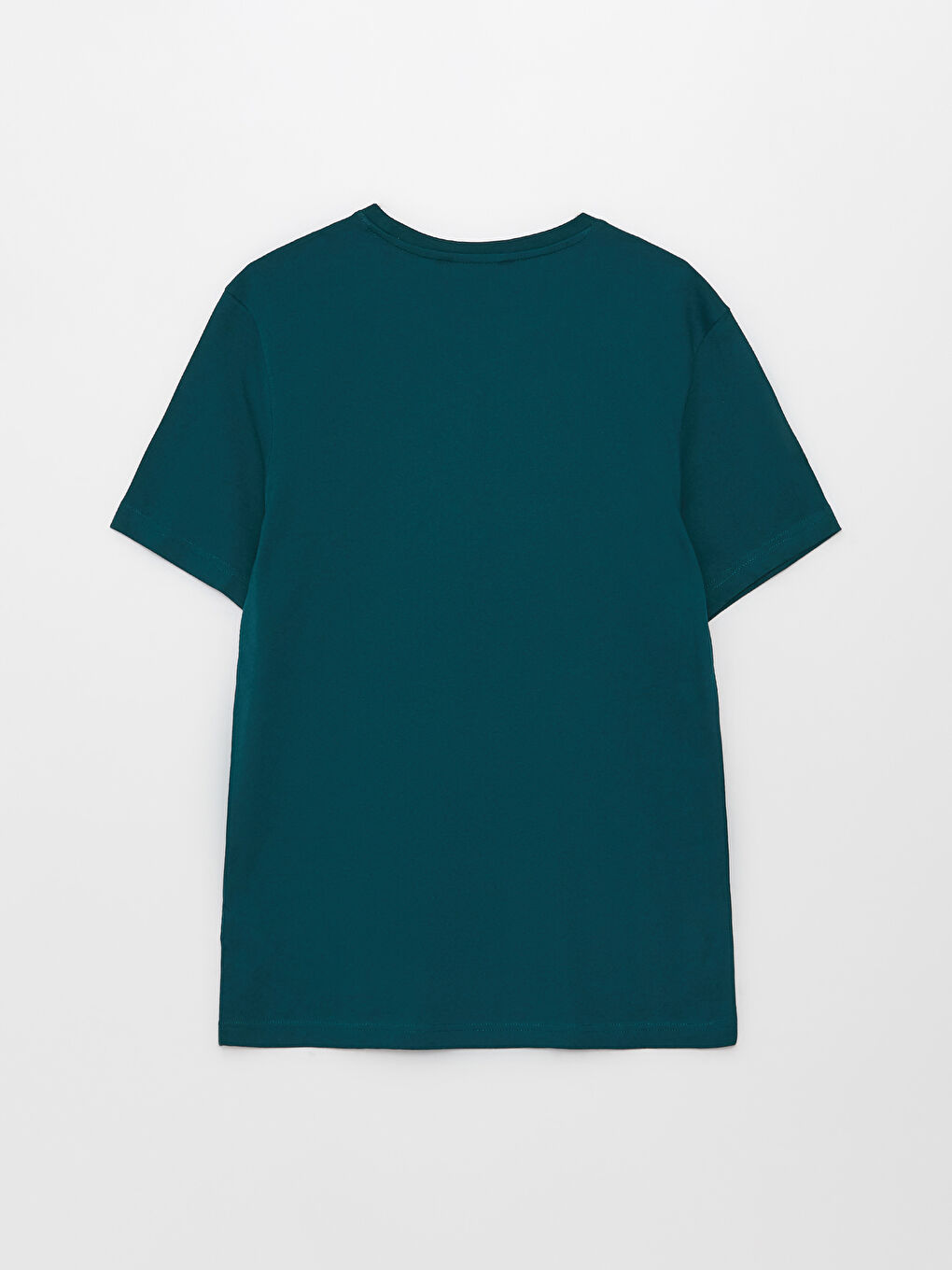 تيشيرت رجالي ياقة دائرية كم قصير مطبوع قطن ممشط-6