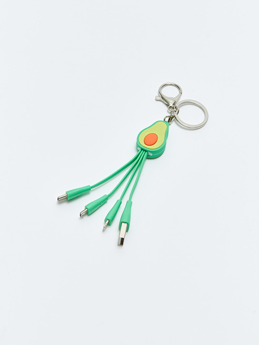 Avokado Anahtarlıklı Çoklu Şarj Kablosu-1