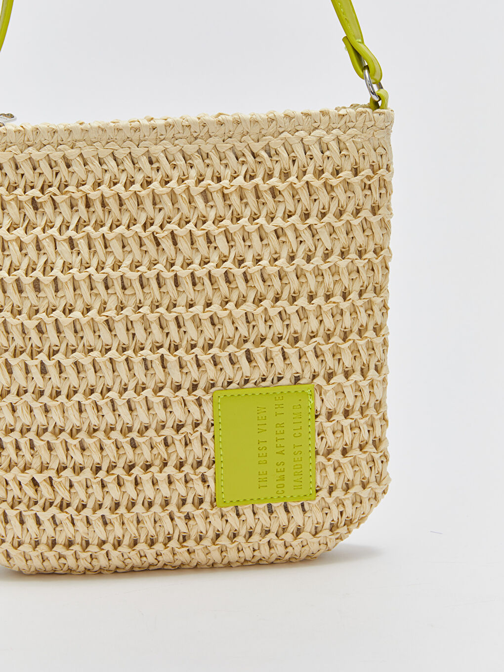 Sac bandoulière détaillé en paille pour Femmes-4