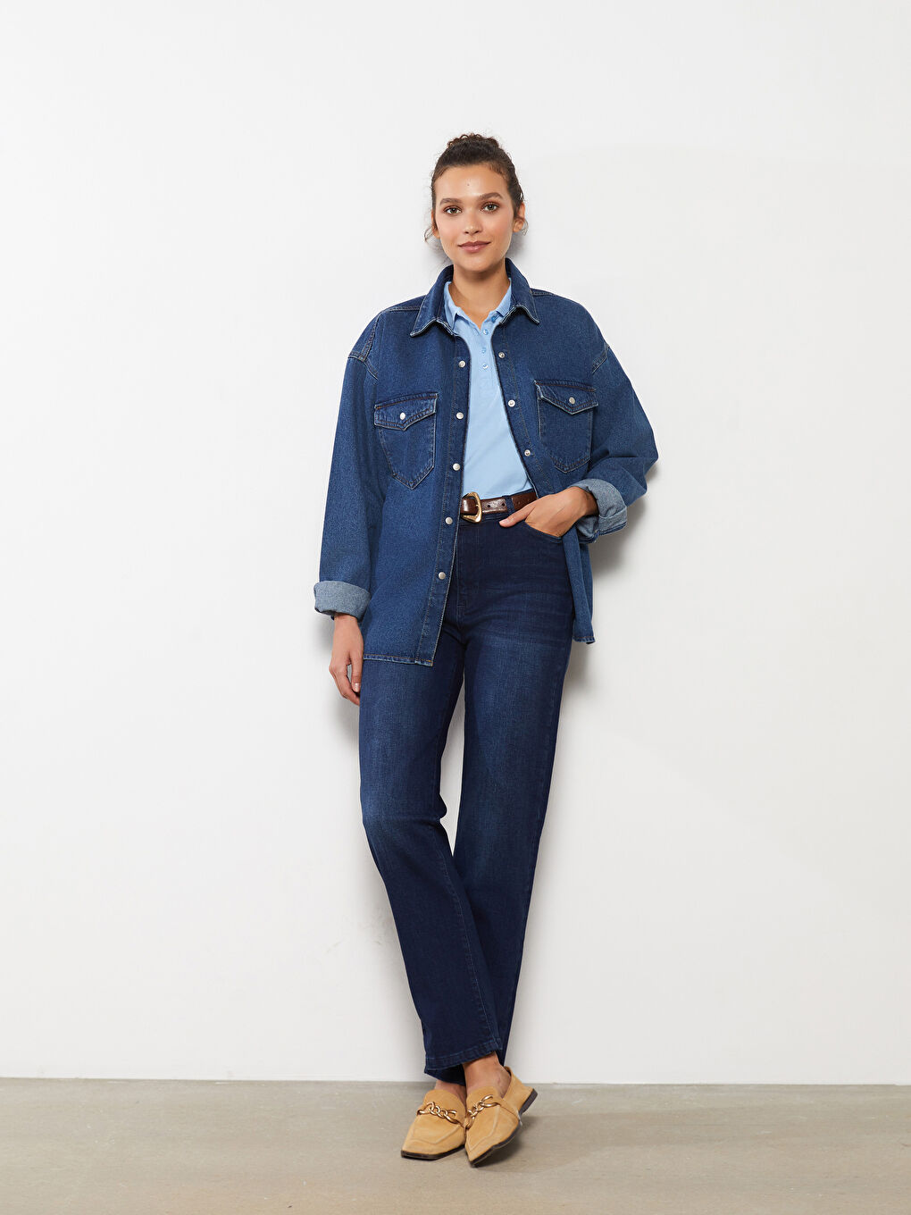 Slim Mom Pocket Detailed Women Jeans