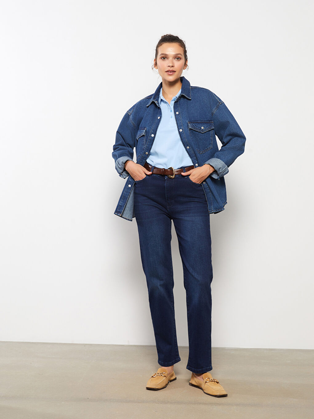 Slim Mom Pocket Detailed Women Jeans-1