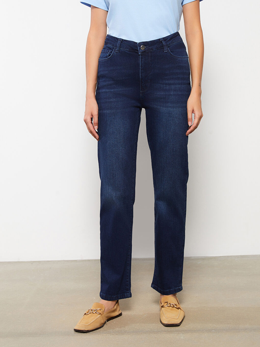 Slim Mom Pocket Detailed Women Jeans-3