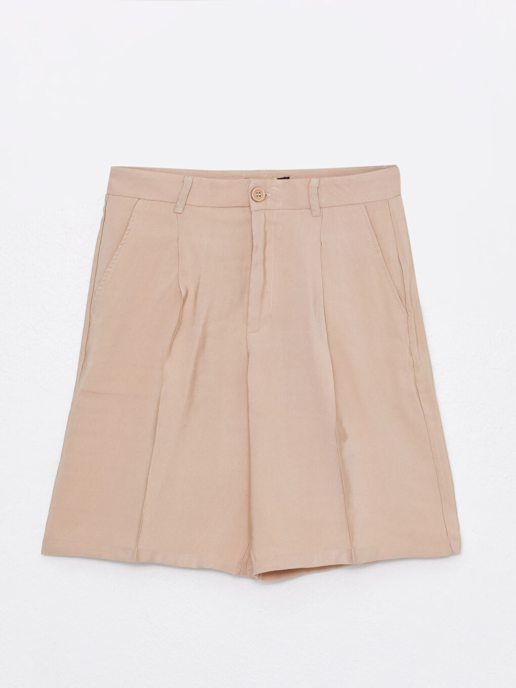 Comfortable Fit Straight Pocket Detailed Women's Bermuda Shorts -S39833Z8-FPK