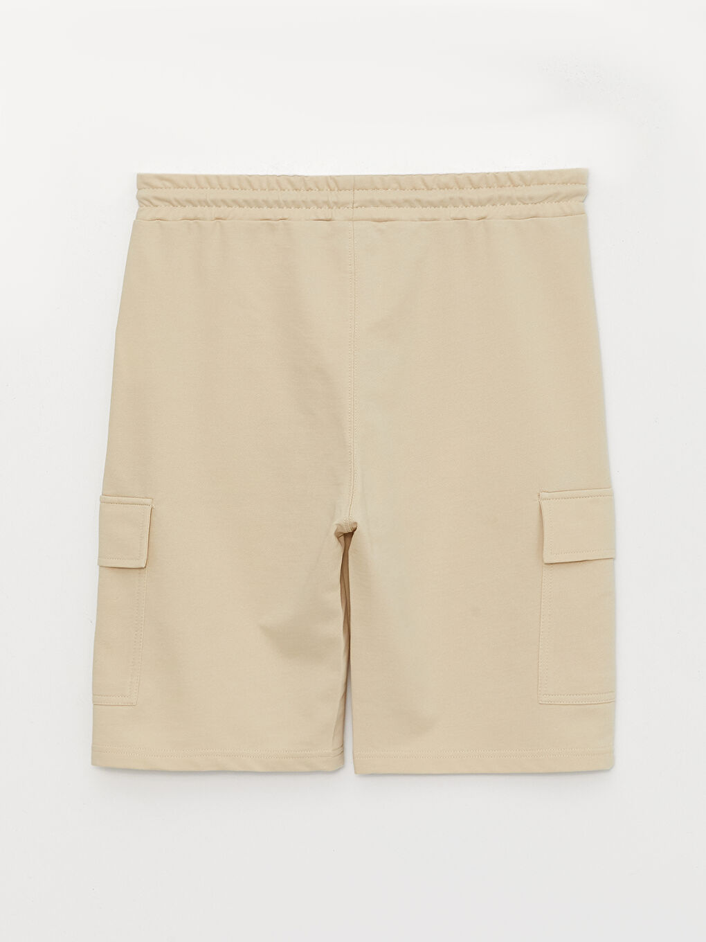 Bej Slim Fit Erkek Bermuda Şort-6