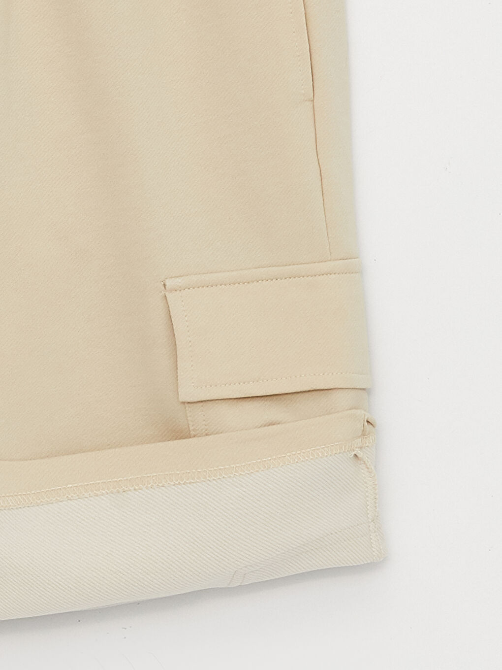 Bej Slim Fit Erkek Bermuda Şort-7