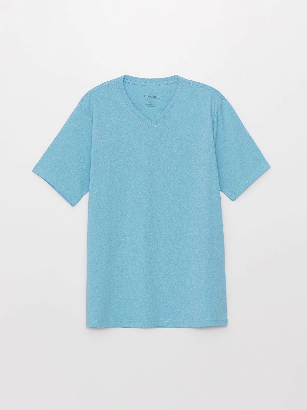 LCWAIKIKI Basic T-shirt pour Hommes en Jersey à Manches Courtes avec Encolure en V -S39846Z8-LDB