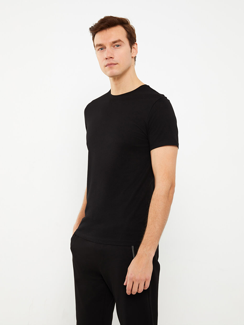 LC Waikiki Crew Neck Short Sleeve Modal Blend Men's T-Shirt -S39847Z8-CVL