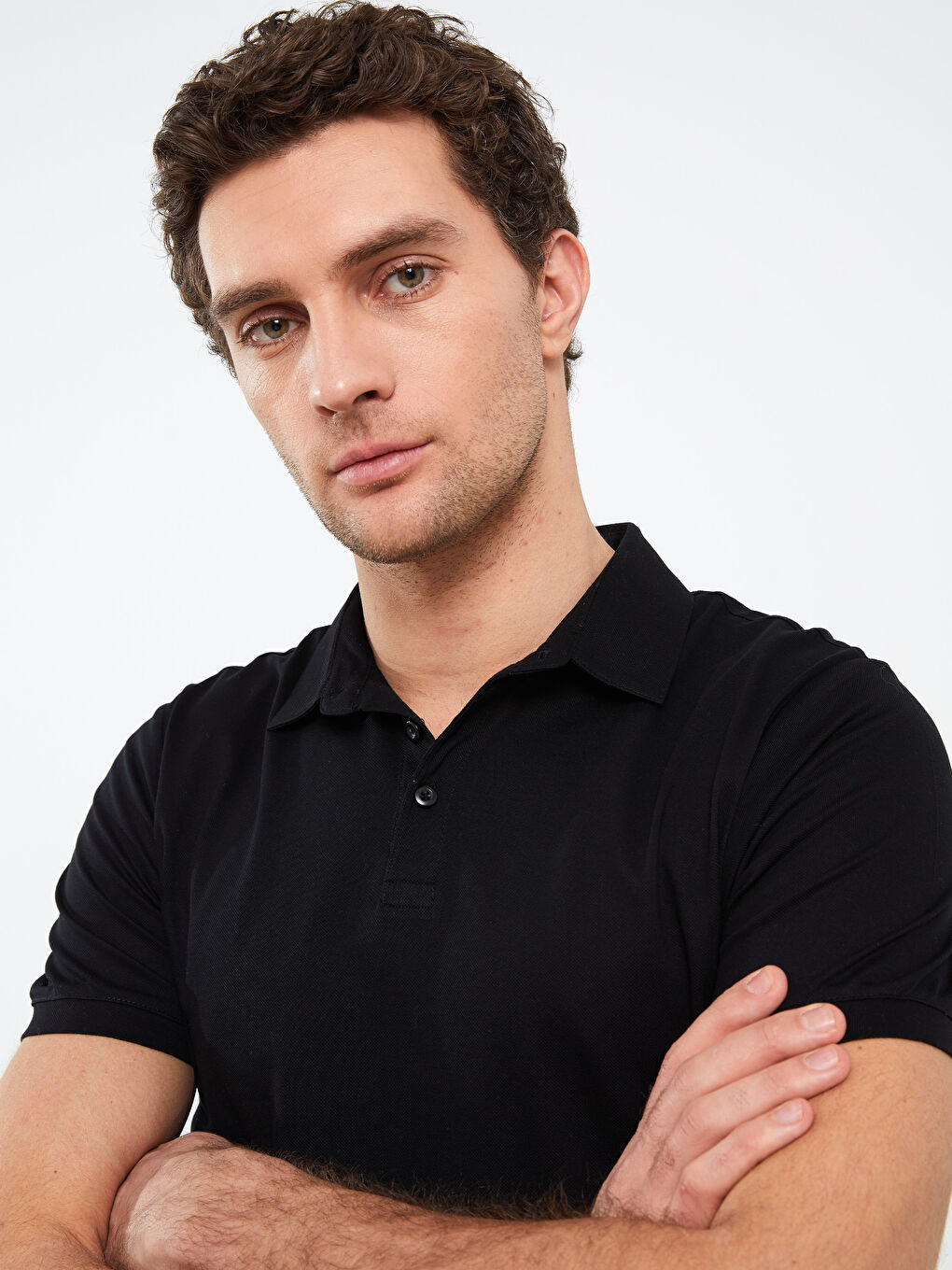 Tricou pentru Bărbați Mercerizat cu Guler Polo și Mânecă Scurtă-2