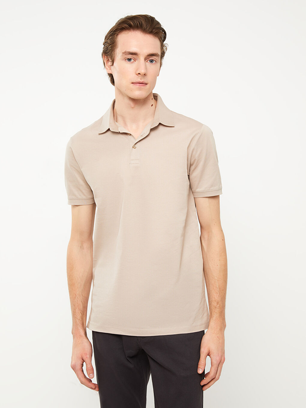 T-shirt pour Hommes à Col Polo Mercerisé à Manches Courtes